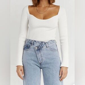 DISSH White Knit Top